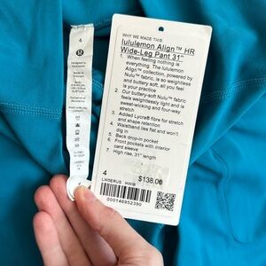 lululemon Align™ High-Rise Wide-Leg Pant size 4​